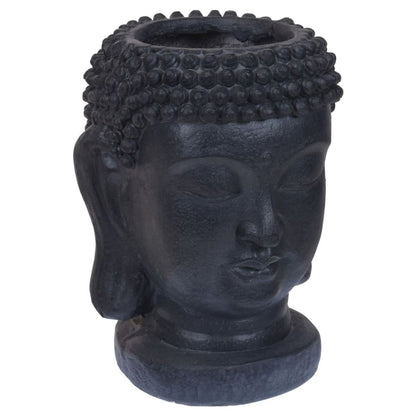 ProGarden Blumentopf Buddha-Figur 25x26x35 cm Anthrazit - Pazzar.ch