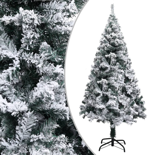 Künstlicher Weihnachtsbaum mit Schnee Grün 150 cm PVC - Pazzar.ch