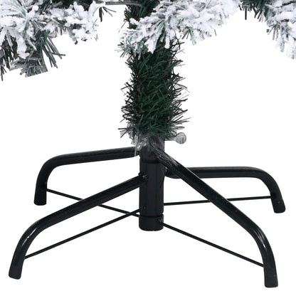 Künstlicher Weihnachtsbaum mit Schnee Grün 150 cm PVC - Pazzar.ch