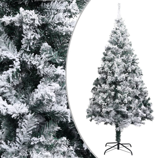 Künstlicher Weihnachtsbaum mit Schnee Grün 240 cm PVC - Pazzar.ch