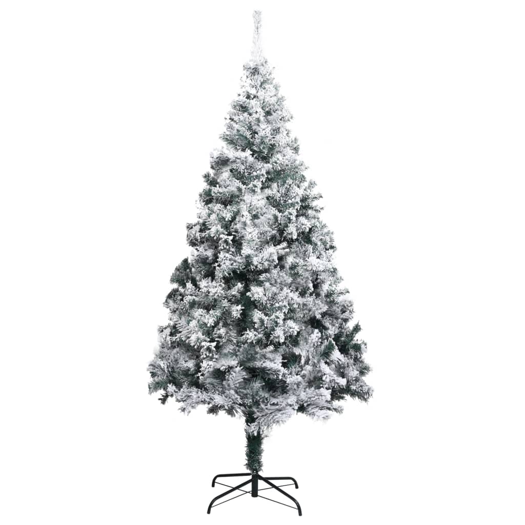 Künstlicher Weihnachtsbaum mit Schnee Grün 240 cm PVC - Pazzar.ch