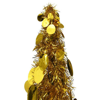 Künstlicher Pop-Up-Weihnachtsbaum Golden 120 cm PET - Pazzar.ch