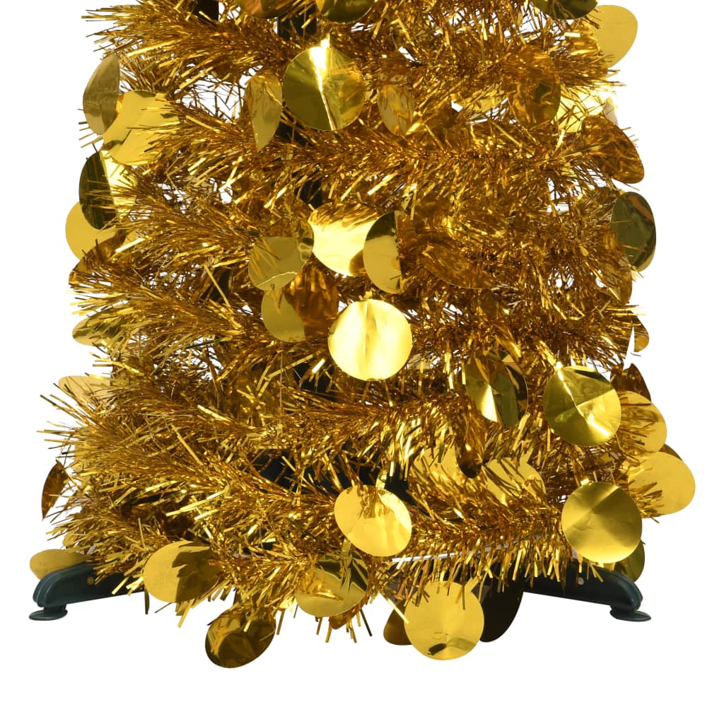 Künstlicher Pop-Up-Weihnachtsbaum Golden 120 cm PET