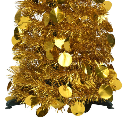 Künstlicher Pop-Up-Weihnachtsbaum Golden 120 cm PET - Pazzar.ch