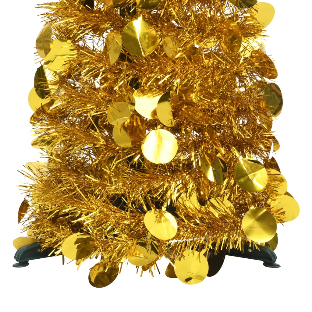 Künstlicher Pop-Up-Weihnachtsbaum Golden 150 cm PET - Pazzar.ch