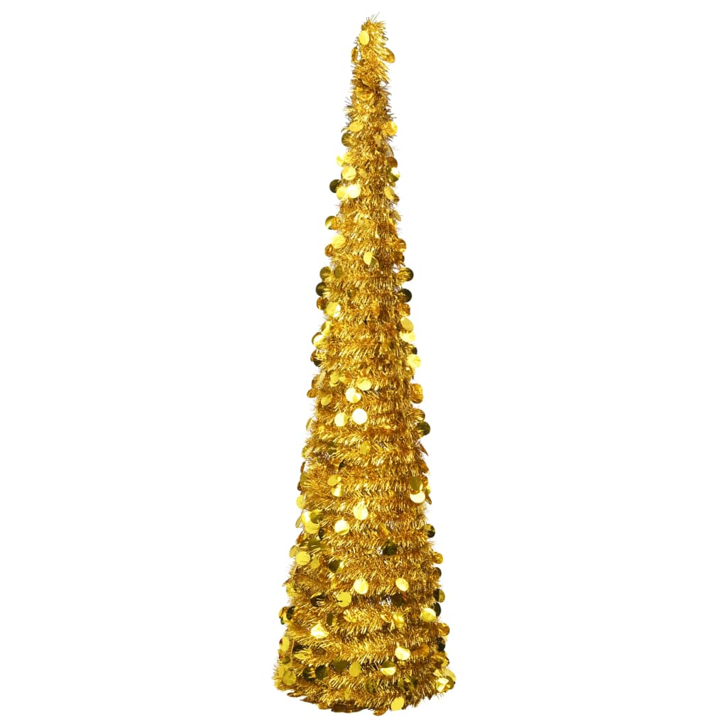 Künstlicher Pop-Up-Weihnachtsbaum Golden 180 cm PET - Pazzar.ch