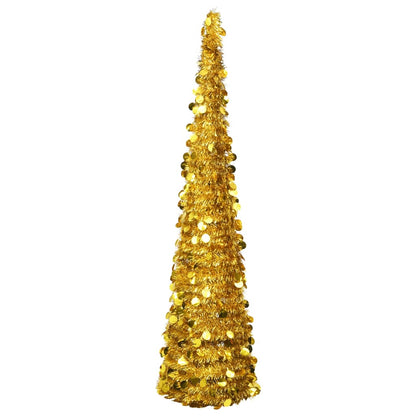 Künstlicher Pop-Up-Weihnachtsbaum Golden 180 cm PET - Pazzar.ch