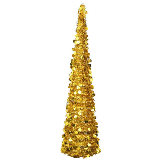 Künstlicher Pop-Up-Weihnachtsbaum Golden 180 cm PET - Pazzar.ch