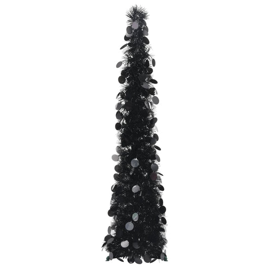 Künstlicher Pop-Up-Weihnachtsbaum Schwarz 120 cm PET - Pazzar.ch