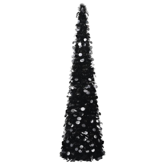 Künstlicher Pop-Up-Weihnachtsbaum Schwarz 180 cm PET - Pazzar.ch