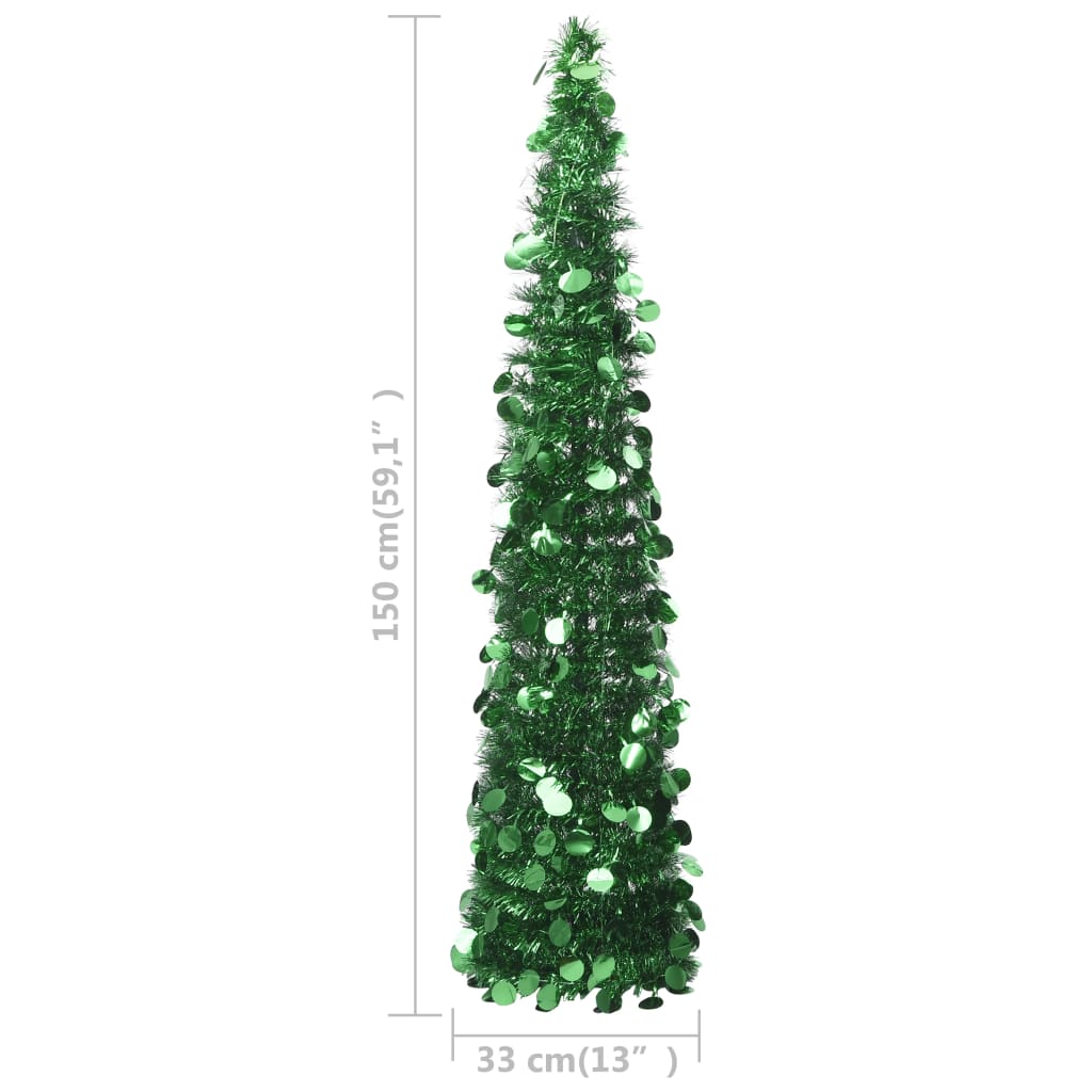 Künstlicher Pop-Up-Weihnachtsbaum Grün 150 cm PET - Pazzar.ch