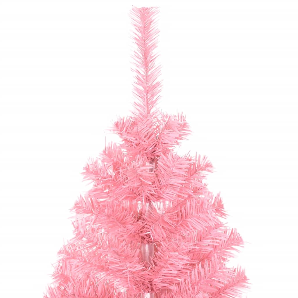 Künstlicher Weihnachtsbaum mit Ständer Rosa 150 cm PVC - Pazzar.ch