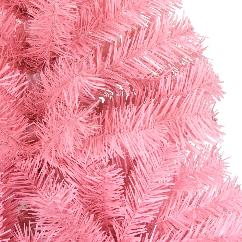 Künstlicher Weihnachtsbaum mit Ständer Rosa 150 cm PVC - Pazzar.ch