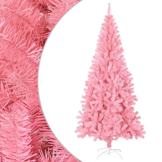 Künstlicher Weihnachtsbaum mit Ständer Rosa 180 cm PVC - Pazzar.ch