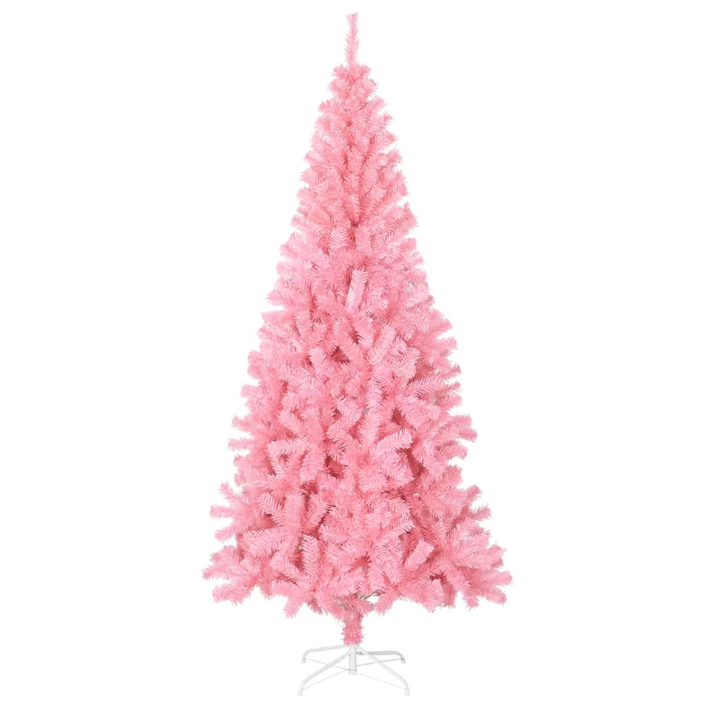 Künstlicher Weihnachtsbaum mit Ständer Rosa 180 cm PVC