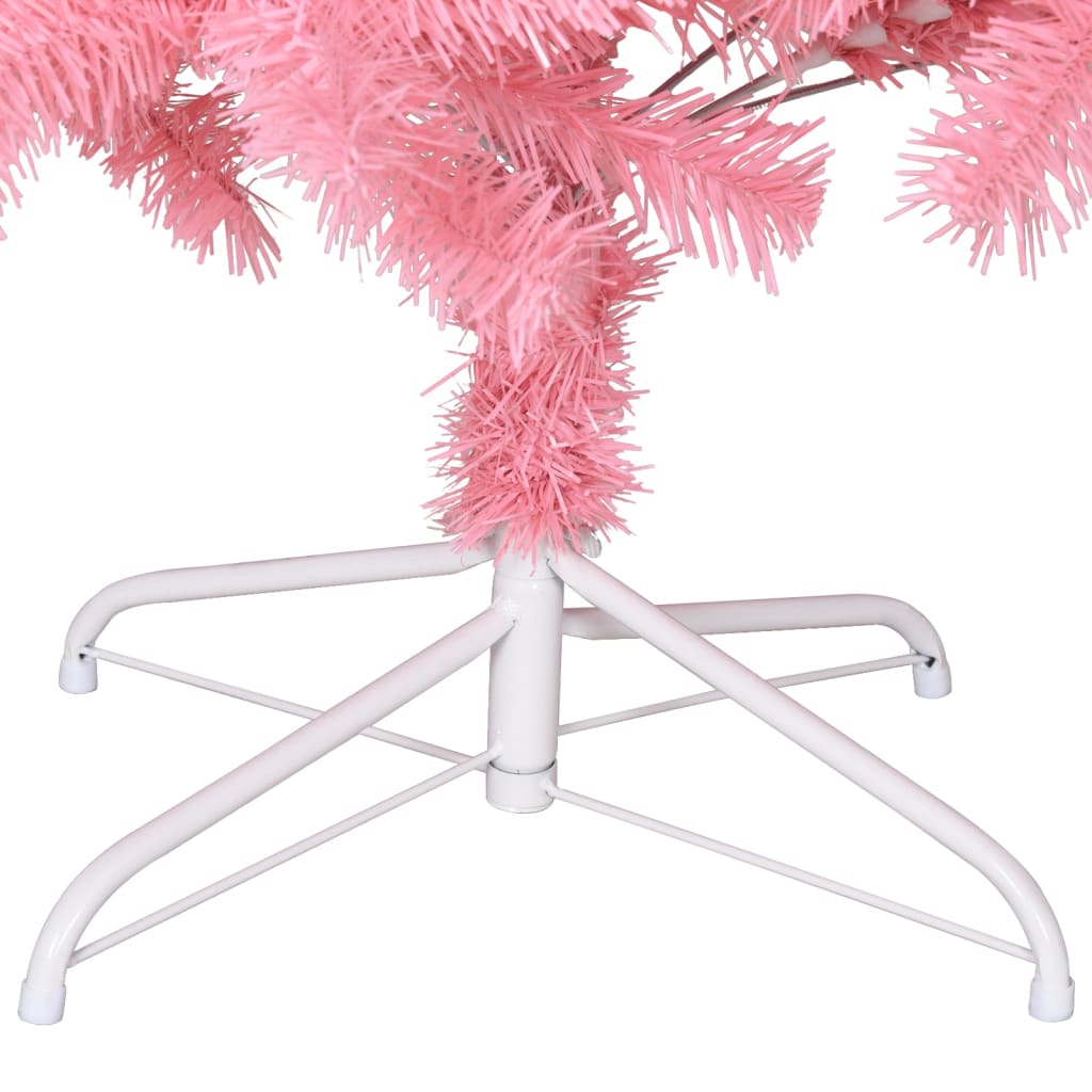 Künstlicher Weihnachtsbaum mit Ständer Rosa 180 cm PVC - Pazzar.ch