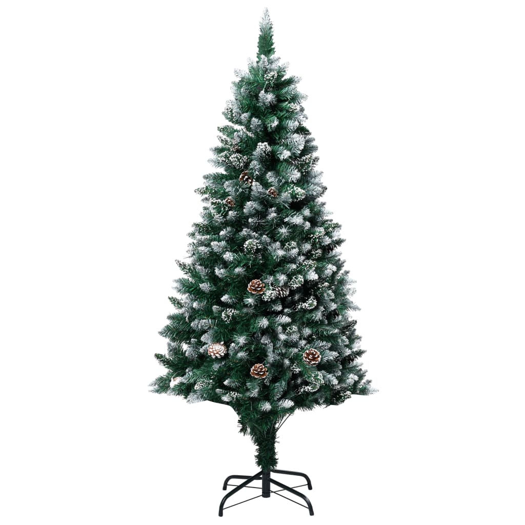 Künstlicher Weihnachtsbaum mit Zapfen und Schnee 150 cm - Pazzar.ch