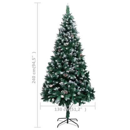 Künstlicher Weihnachtsbaum mit Zapfen und Schnee 240 cm - Pazzar.ch