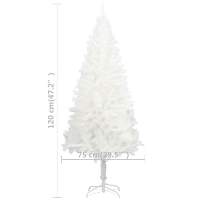 Künstlicher Weihnachtsbaum Naturgetreue Nadeln Weiß 120 cm - Pazzar.ch