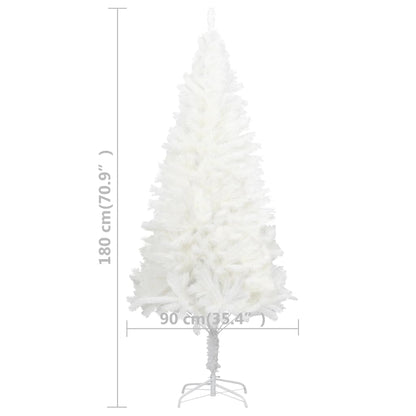 Künstlicher Weihnachtsbaum Naturgetreue Nadeln Weiß 180 cm - Pazzar.ch