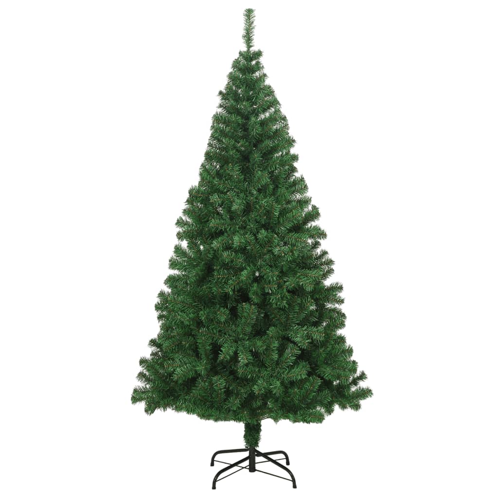 Künstlicher Weihnachtsbaum mit Dicken Zweigen Grün 180 cm PVC - Pazzar.ch