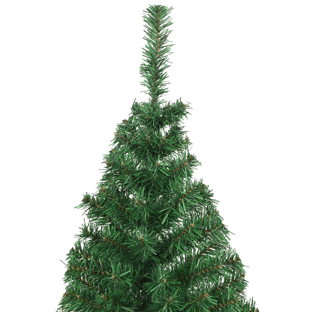 Künstlicher Weihnachtsbaum mit Dicken Zweigen Grün 180 cm PVC