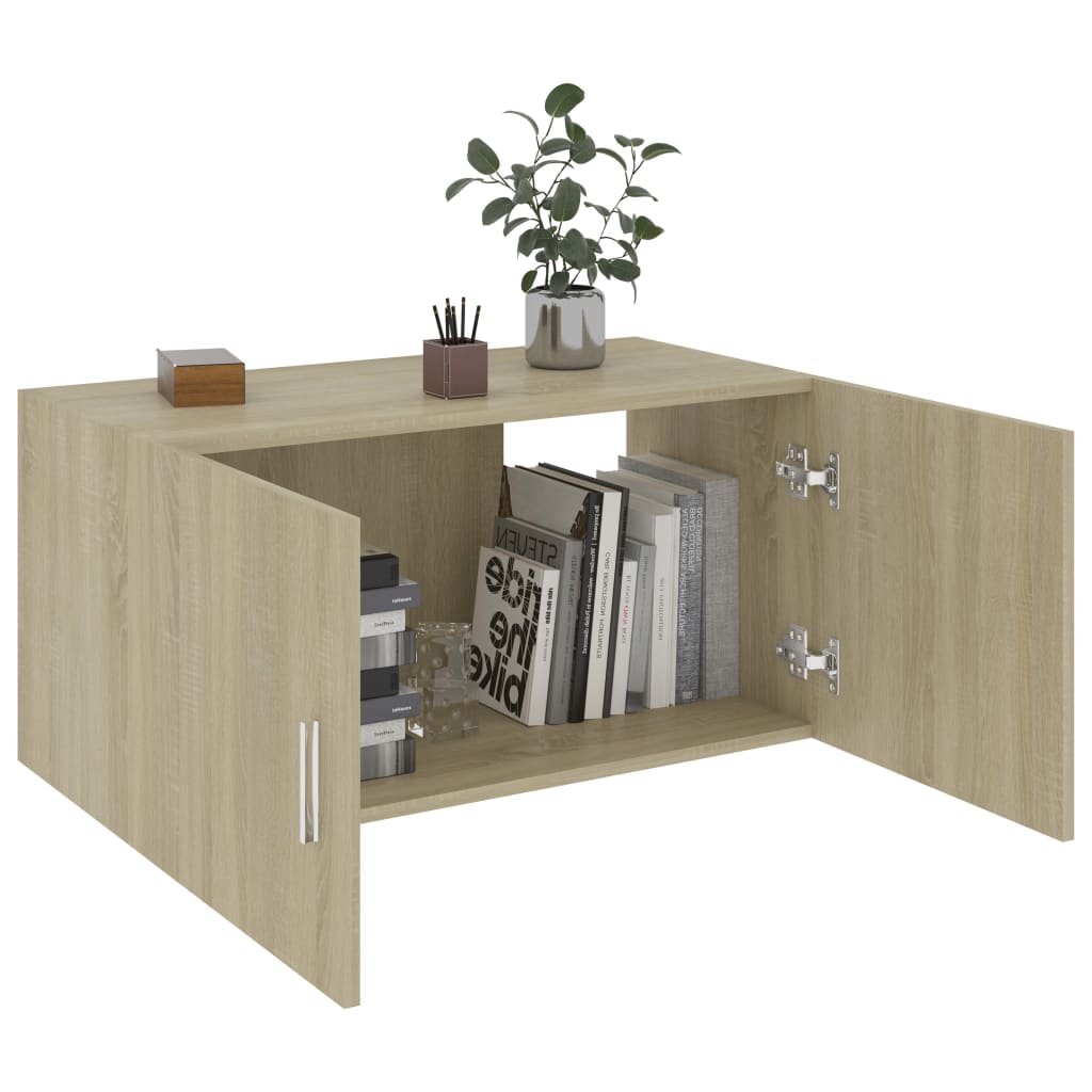 Wandschrank Sonoma-Eiche 80x39x40 cm Holzwerkstoff - Pazzar.ch