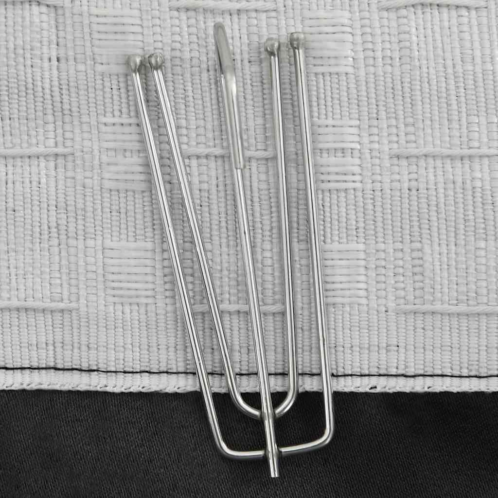 Verdunkelungsvorhang mit Haken Leinenoptik Anthrazit 290x245 cm - Pazzar.ch