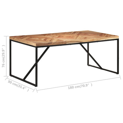 Esstisch 180x90x76 cm Akazie und Mango Massivholz - Pazzar.ch