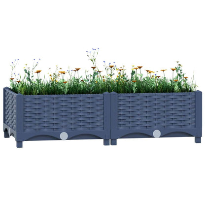 Hochbeet 80x40x23 cm Polypropylen