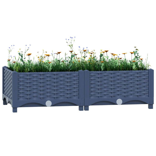Hochbeet 80x40x23 cm Polypropylen