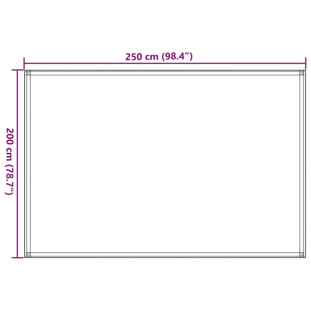 Zeltteppich Beige 250x200 cm HDPE - Pazzar.ch