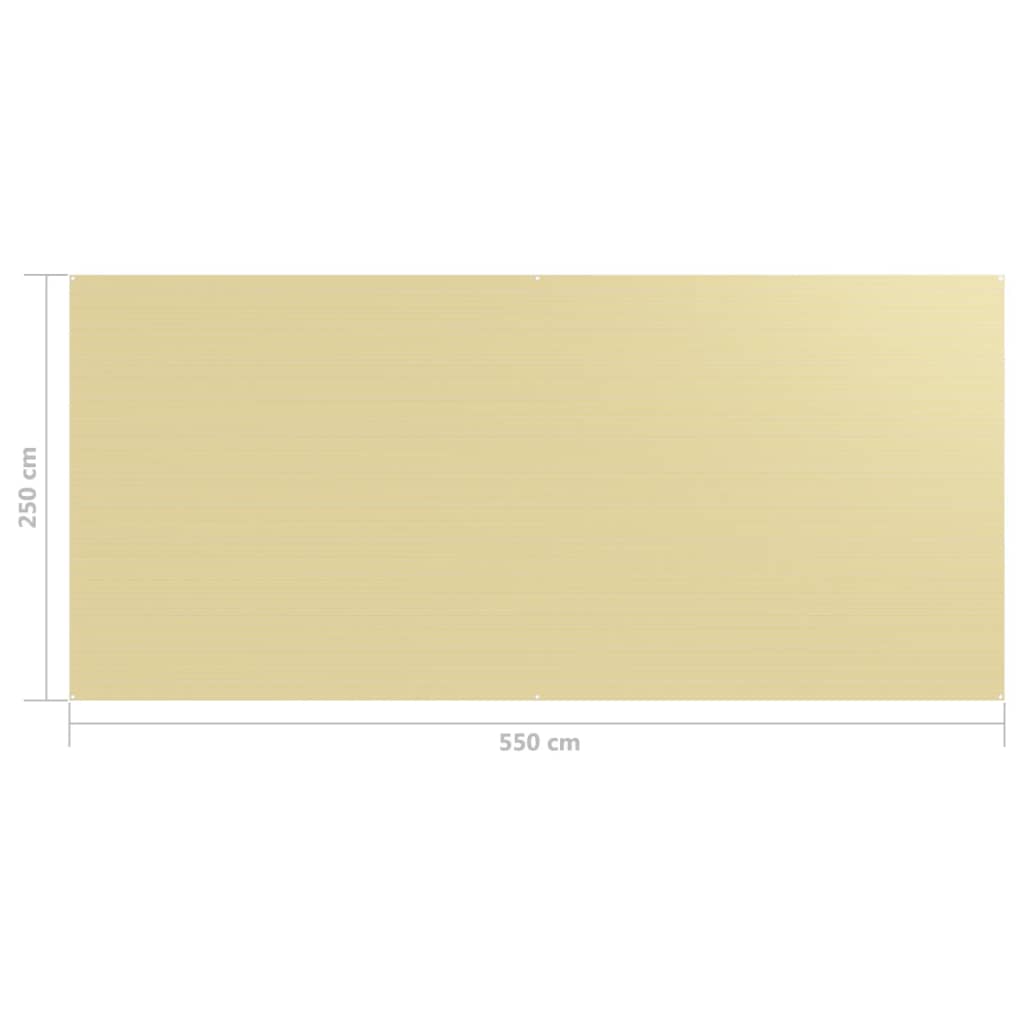 Zeltteppich 250x550 cm Beige - Pazzar.ch