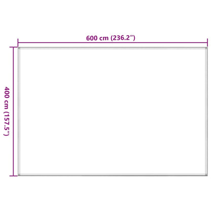 Zeltteppich Anthrazit und Weiß 400x600 cm HDPE - Pazzar.ch