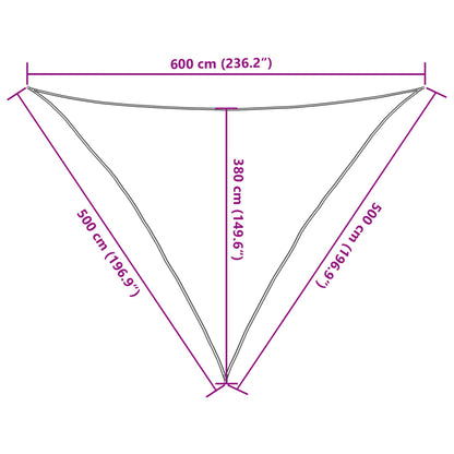 Sonnensegel 160 g/m² Anthrazit 5x5x6 m HDPE - Pazzar.ch