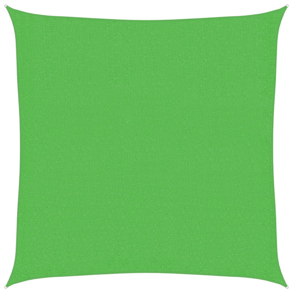 Sonnensegel 160 g/m² Hellgrün 3,6x3,6 m HDPE - Pazzar.ch