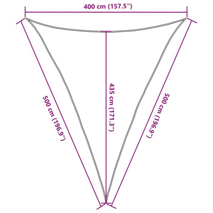 Sonnensegel 160 g/m² Hellgrün 4x5x5 m HDPE - Pazzar.ch
