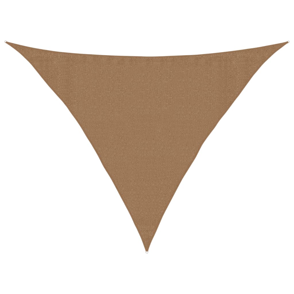 Sonnensegel 160 g/m² Taupe 3,5x3,5x4,9 m HDPE