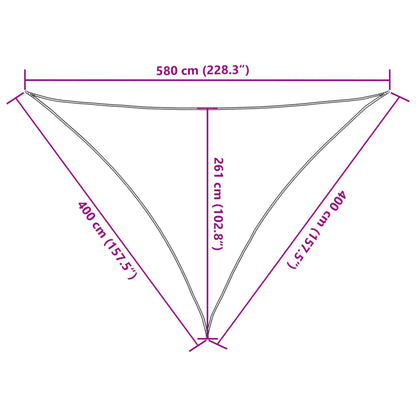 Sonnensegel 160 g/m² Dunkelgrün 4x4x5,8 m HDPE - Pazzar.ch