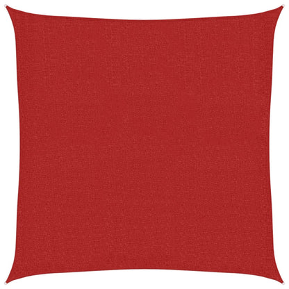 Sonnensegel 160 g/m² Rot 3,6x3,6 m HDPE - Pazzar.ch