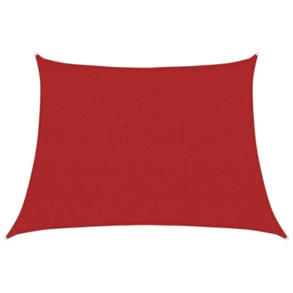 Sonnensegel 160 g/m² Rot 4/5x3 m HDPE - Pazzar.ch
