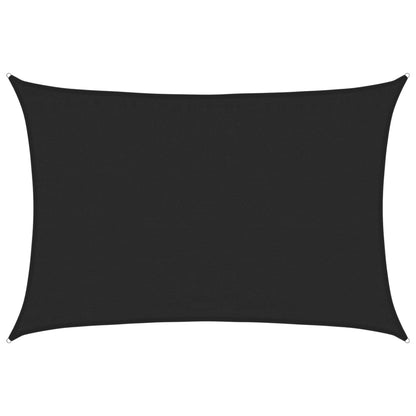 Sonnensegel 160 g/m² Schwarz 3,5x4,5 m HDPE - Pazzar.ch