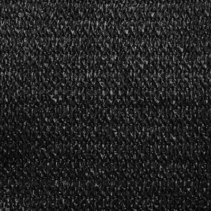 Sonnensegel 160 g/m² Schwarz 3x4x5 m HDPE - Pazzar.ch