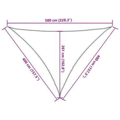 Sonnensegel 160 g/m² Schwarz 4x4x5,8 m HDPE - Pazzar.ch