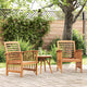 Gartenstühle 2 Stk. Massivholz Akazie