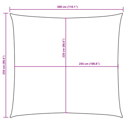 Sonnensegel Oxford-Gewebe Rechteckig 2,5x3 m Anthrazit - Pazzar.ch