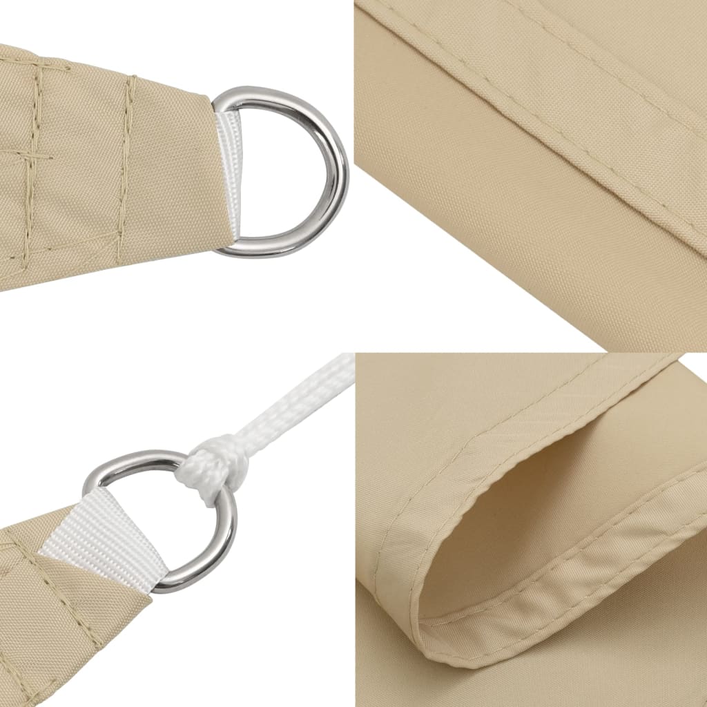 Sonnensegel Oxford-Gewebe Rechteckig 2,5x3,5 m Beige - Pazzar.ch