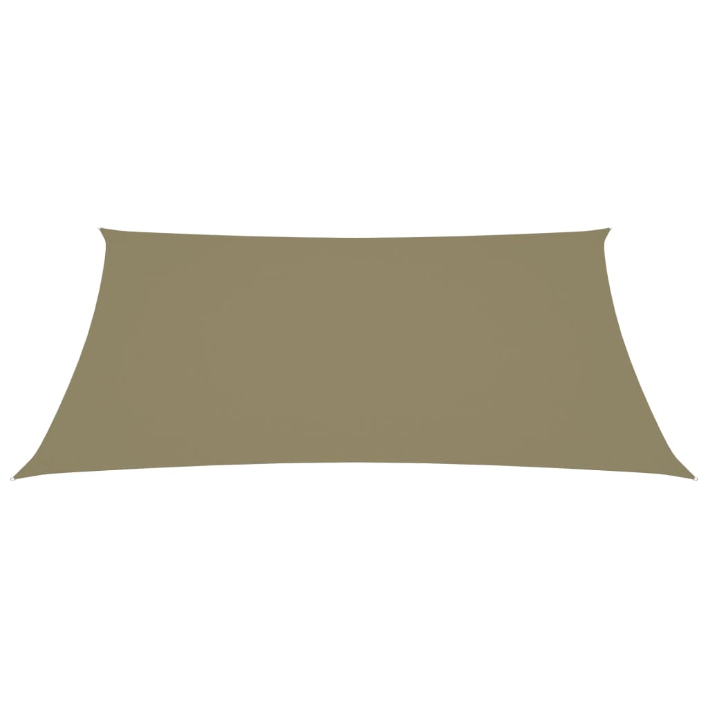 Sonnensegel Oxford-Gewebe Rechteckig 2,5x4,5 m Beige - Pazzar.ch