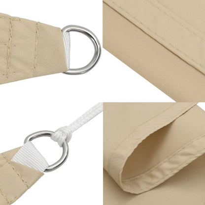 Sonnensegel Oxford-Gewebe Dreieckig 3,5x3,5x4,9 m Beige - Pazzar.ch