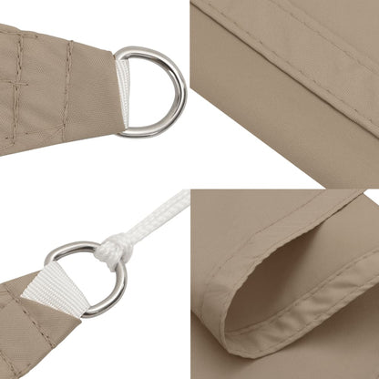 Sonnensegel Oxford-Gewebe Quadratisch 7x7 m Taupe - Pazzar.ch